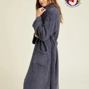 Халат Barefoot Dreams CC ADULT ROBE серо-синий, трикотаж, 100% полиэстер, размер S