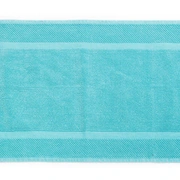 Коврик для ванной COMORES CELADON 50/110 бирюзовый хлопок 1350 гр/м2
