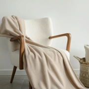 Покрывало-плед Frati SOFT VISCOSE BEIGE, бежевый, 220x260, вискоза 30% полиэстер 70%, 510г
