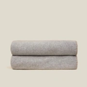 Покрывало-плед Frati SOFT VISCOSE GRIGIO PERLA, серый, 220x260, вискоза 30% полиэстер 70%, 510г
