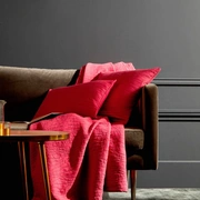 Покрывало RACINES BOIS DE ROSE 240/260 красный хлопок пике