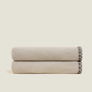 Покрывало-плед Frati SOFT BAMBOO NOCCIOLA, бежевый, 220х260, бамбук 40% полиэстер 60%, 1750г