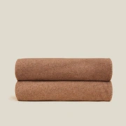 Покрывало-плед Frati SOFT VISCOSE COFFEE MILK, коричневый, 220x260, вискоза 30% полиэстер 70%, 510г