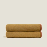 Покрывало-плед Frati SOFT BAMBOO ZAFFERANO, желтый, 220х260, бамбук 40% полиэстер 60%, 1750г