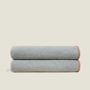 Покрывало-плед Frati SOFT BAMBOO GRIGIO PERLA, серый, 220х260, бамбук 40% полиэстер 60%, 1750г