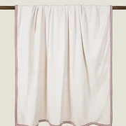Плед Frati SOFT BAMBOO NEVE с тесьмой Coco, кремовый, 160х200, бамбук 40% полиэстер 60%, 910г