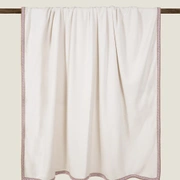 Плед Frati SOFT BAMBOO NEVE с тесьмой Coco, кремовый, 160х200, бамбук 40% полиэстер 60%, 910г