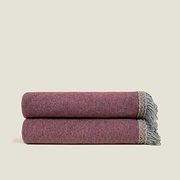 Плед Frati SOFT BAMBOO GRANATA с тесьмой Rousseau, гранатовый, 160х200, бамбук 40% полиэстер 60%, 82