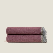 Плед Frati SOFT BAMBOO GRANATA с тесьмой Rousseau, гранатовый, 160х200, бамбук 40% полиэстер 60%, 82