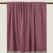 Плед Frati SOFT BAMBOO GRANATA с тесьмой Rousseau, гранатовый, 160х200, бамбук 40% полиэстер 60%, 82
