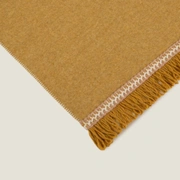 Плед Frati SOFT BAMBOO ZAFFERANO с тесьмой Rousseau, желтый, 160х200, бамбук 40% полиэстер 60%, 820г