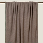 Плед Frati SOFT BAMBOO TORTORA с тесьмой Coco, коричневый, 160х200, бамбук 40% полиэстер 60%, 910г