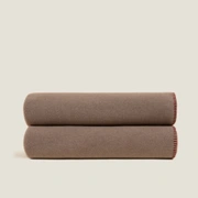 Плед Frati SOFT VISCOSE TORTORA, коричневый, 130x160, вискоза 30% полиэстер 70%, 510г