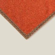 Плед Frati SOFT BAMBOO APRICOT с тесьмой Coco, оранжевый, 160х200, бамбук 40% полиэстер 60%, 910г