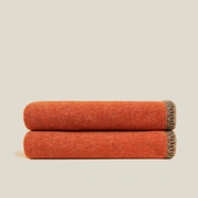 Плед Frati SOFT BAMBOO APRICOT с тесьмой Coco, оранжевый, 160х200, бамбук 40% полиэстер 60%, 910г