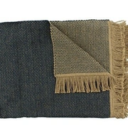 Плед CLAUDI UNAMI INDIGO GOLD, 150х200см, 60% хлопок 40% акрил