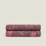 Плед Frati BAMBOO STAMPATOBIRDS OF PARADISE BORDEAUX, бордовый, 150х200, бамбук 40% полиэстер 60%