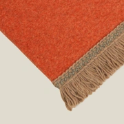 Плед Frati SOFT BAMBOO APRICOT с тесьмой ROUSSEAU, оранжевый, 160х200, бамбук 40% полиэстер 60%, 900