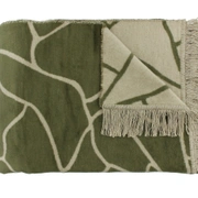 Плед CLAUDI LINEAS OLIVE, 150х200см, 60% хлопок 40% акрил