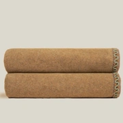 Плед Frati SOFT BAMBOO ZAFFERANO с тесьмой Coco, желтый, 160х200, бамбук 40% полиэстер 60%, 910г