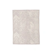 Плед Barefoot Dreams CC SNAKESKIN 137х183, рисунок змеиная кожа, кремовый с розовым, трикотаж, 100%