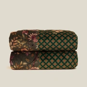 Одеяло-комфортер FLORAL GREEN 130х170 вельвет, полиэстер 100%, начинка пух