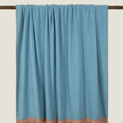 Плед Frati SOFT BAMBOO PAVONE с тесьмой Rousseau, бирюзовый, 160х200, бамбук 40% полиэстер 60%, 820г