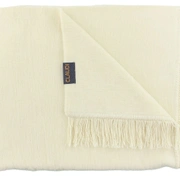 Плед CLAUDI PAULOS OFF WHITE, 150х200см, 60% хлопок 40% акрил