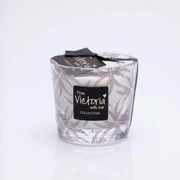 Свеча ароматическая Victoria with Love Ferns brown 400гр, выдувное стекло