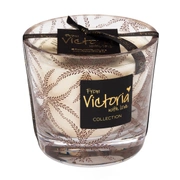 Свеча ароматическая Victoria with Love Ferns brown 400гр, выдувное стекло