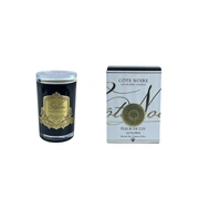 Свеча LILY FLOWER75 гр, черный стаканчик, золотой декор, 11х7,5х7,5см соевый воск