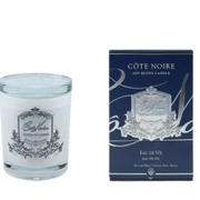 Свеча EAU DE VIE450 гр , белый стаканчик, серебряный декор, время горения 100