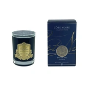 Свеча EAU DE VIE 185 гр, черный стаканчик, золотой декор, 13,5х8х8 см соевый воск