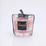 Свеча ароматическая Victoria with Love Ferns red 400гр, выдувное стекло