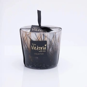 Свеча ароматическая Victoria with Love Plumeau brown 400гр, выдувное стекло