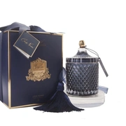 Grand Navy Art Deco Свеча 500г, синий, кисть ароматизированная, соевый воск, спрей 5мл для к