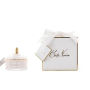 White Art Deco Свеча 200 гр, белый стаканчик ВхШхД 14,5х14,5х14,5см, соевый воск, время горения
