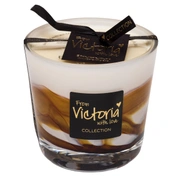 Свеча ароматическая Victoria with Love Wave brown 400гр, выдувное стекло