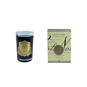 Свеча POIRE D'ETE75 гр, черный стаканчик, золотой декор, 11х7,5х7,5см соевый воск