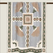 Плед Frati TRIONFALE VERDE зеленый 150x190, кашемир 40% шерсть 35% вискоза 15% полиэстер 10%, 1520г