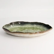 Тарелка Yamasaku Green Oblong 25,8x18,4x3,6см, керамика