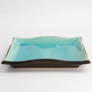 Тарелка Glassy Turquoise 22,2x22,2x3,2см, керамика