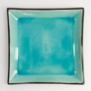 Тарелка Glassy Turquoise 22,2x22,2x3,2см, керамика