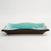 Тарелка Glassy Turquoise 22,2x22,2x3,2см, керамика