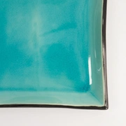 Тарелка Glassy Turquoise 22,2x22,2x3,2см, керамика