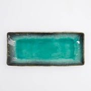 Тарелка Yamasaku Green Oblong 25,8x18,4x3,6см, керамика