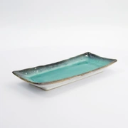 Тарелка Yamasaku Green Oblong 25,8x18,4x3,6см, керамика