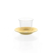 LILY MOKKA CUP with saucer Чашечка для кофе, Блюдце из позолоченной латуни диам 65 мм, высота 69 мм