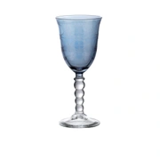 Бокал для вина PERLE blue, голубой, хрустальное стекло, 180 мл, H 17,5