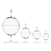 Бонбоньерка CANDY DISH II, диам 100 мм, высота 175 мм муслиновое стекло
